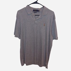 Ralph-lauren Men's Grey and Blue Polo-shirts